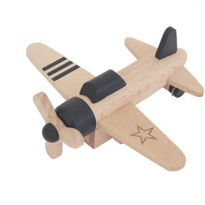 Hikoki Pull Back Propeller plane- Black