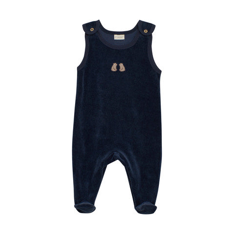 Set Body & Velour Romper- Navy
