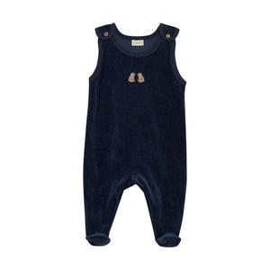 Set Body & Velour Romper- Navy