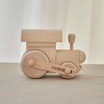 Load image into Gallery viewer, Pull Along Wooden Train Toy
