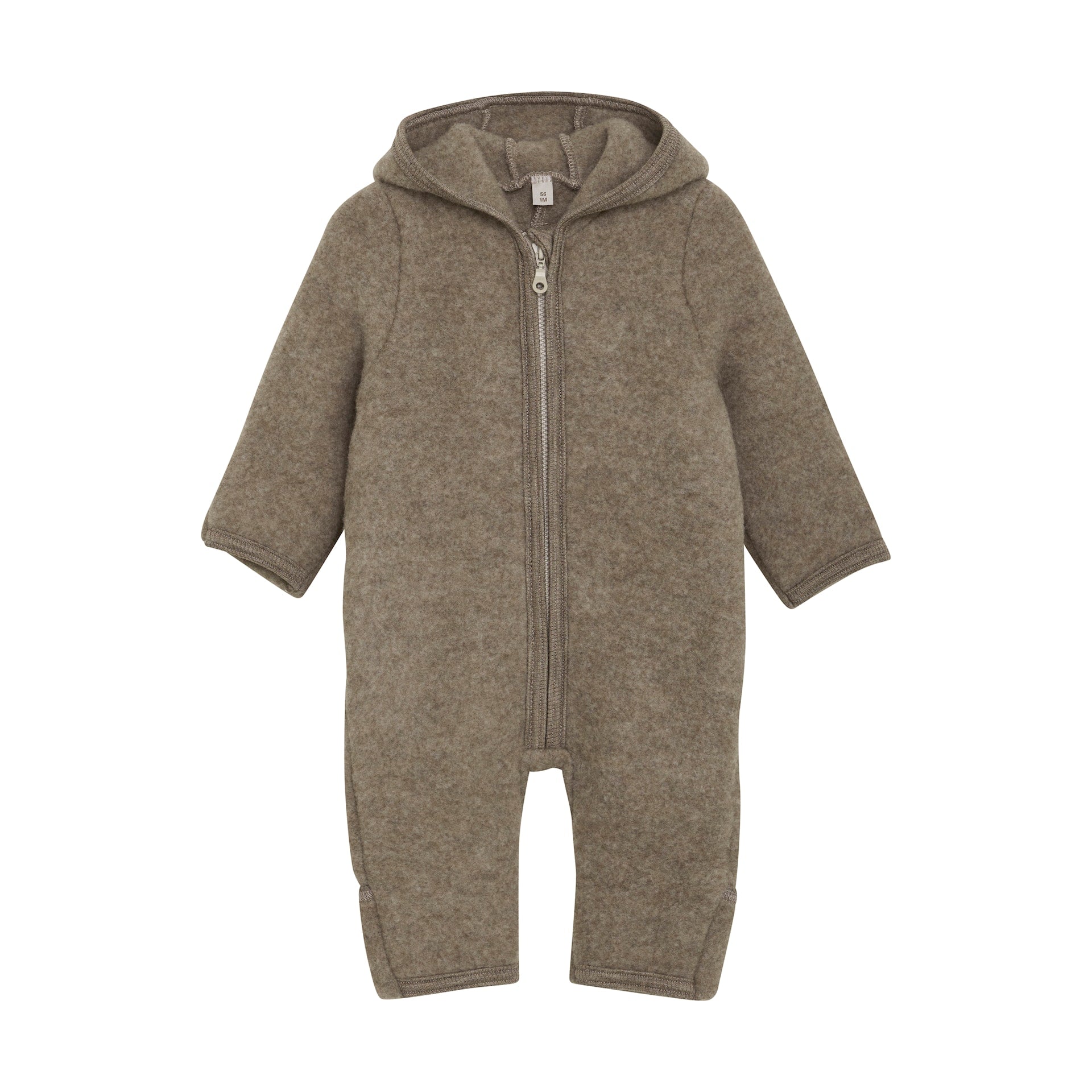 Wool Fleeced Zipper Suit- Savannah Melange