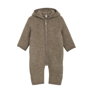 Wool Fleeced Zipper Suit- Savannah Melange