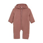 Load image into Gallery viewer, Wool Fleeced Zipper Suit- Burlwood
