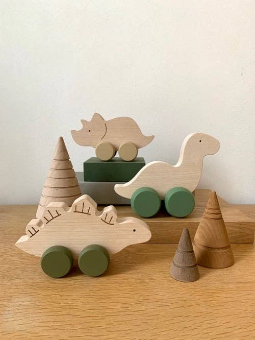 Wooden Toy - Triceratops