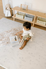 Charger l'image dans la galerie, Padded Reversible Play Mat - Sage Floral &amp; Gingham
