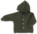 Load image into Gallery viewer, Engel Natur Hooded Jacket in Merino Wool- Reed Melange
