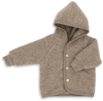 Load image into Gallery viewer, Engel Natur Hooded Jacket in Merino Wool- Walnut Melange

