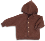 Load image into Gallery viewer, Engel Natur Hooded Jacket in Merino Wool- Cinnamon Melange
