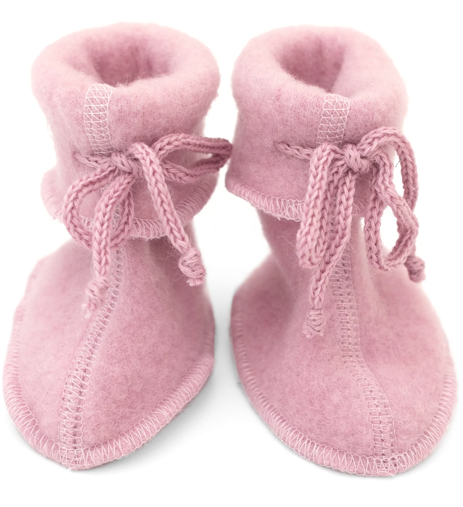 Engel Natur Merino Wool Booties- Rosewood