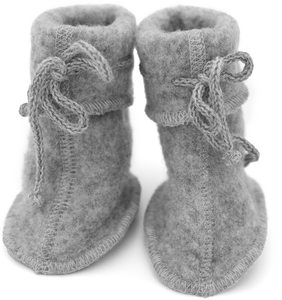 Engel Natur Merino Wool Booties- Grey