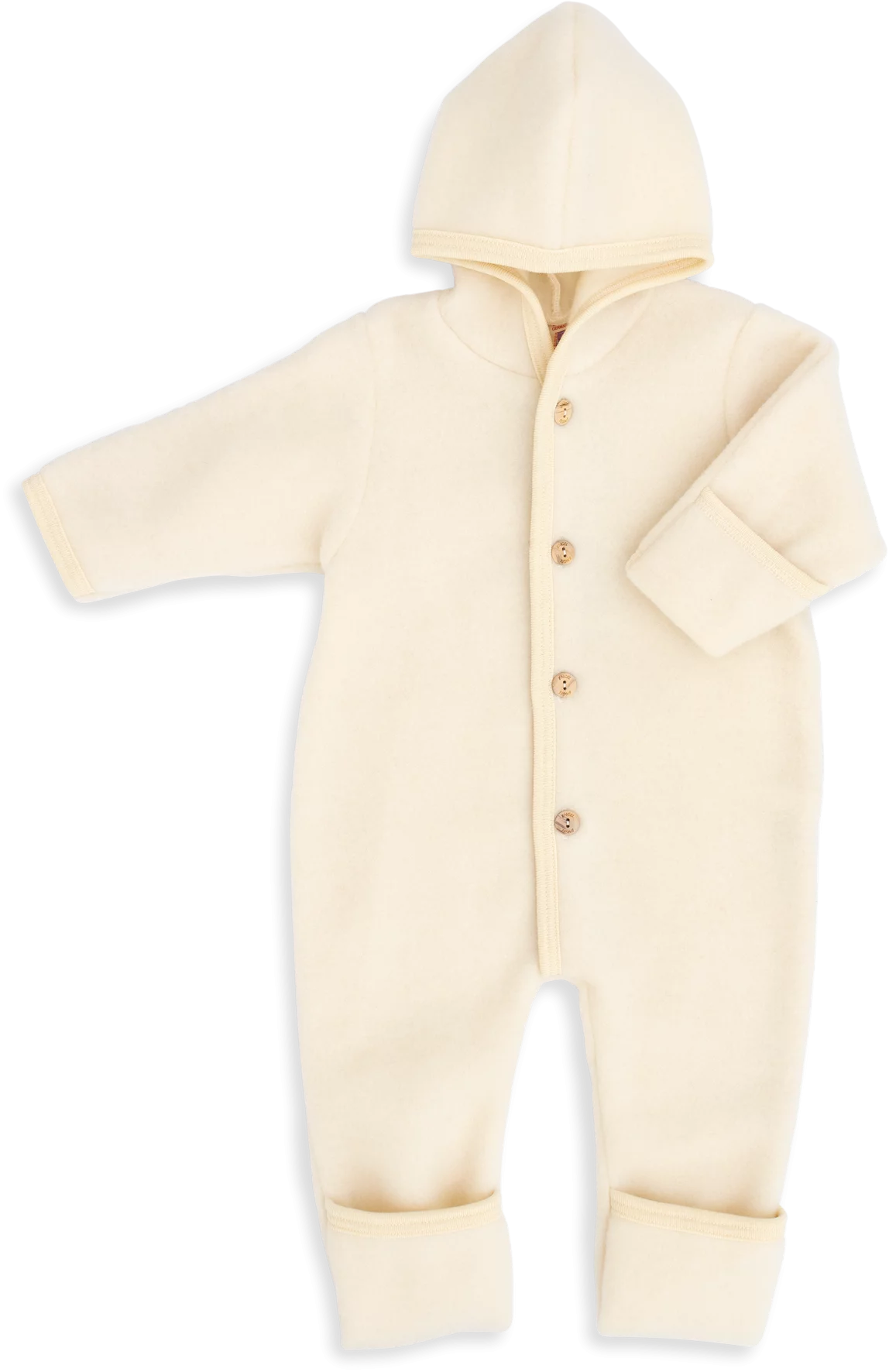 Engel Natur Overalls in Merino Wool- Natural