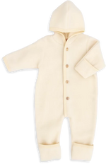 Charger l'image dans la galerie, Engel Natur Hooded Overall in merino wool- Natural
