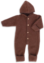 Charger l'image dans la galerie, Engel Natur Hooded Overall in merino wool- Cinnamon Melange
