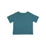 Load image into Gallery viewer, Boys Pocket Cotton Linen Tshirt- Green Lake
