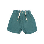 Load image into Gallery viewer, Boys Linen Shorts- Green Lake
