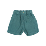 Load image into Gallery viewer, Boys Linen Shorts- Green Lake
