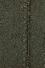 Load image into Gallery viewer, Merino Wool Baby Blanket with Shell Stitch- Reed Melange
