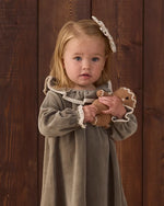Charger l'image dans la galerie, Velour Baby Dress Spruce
