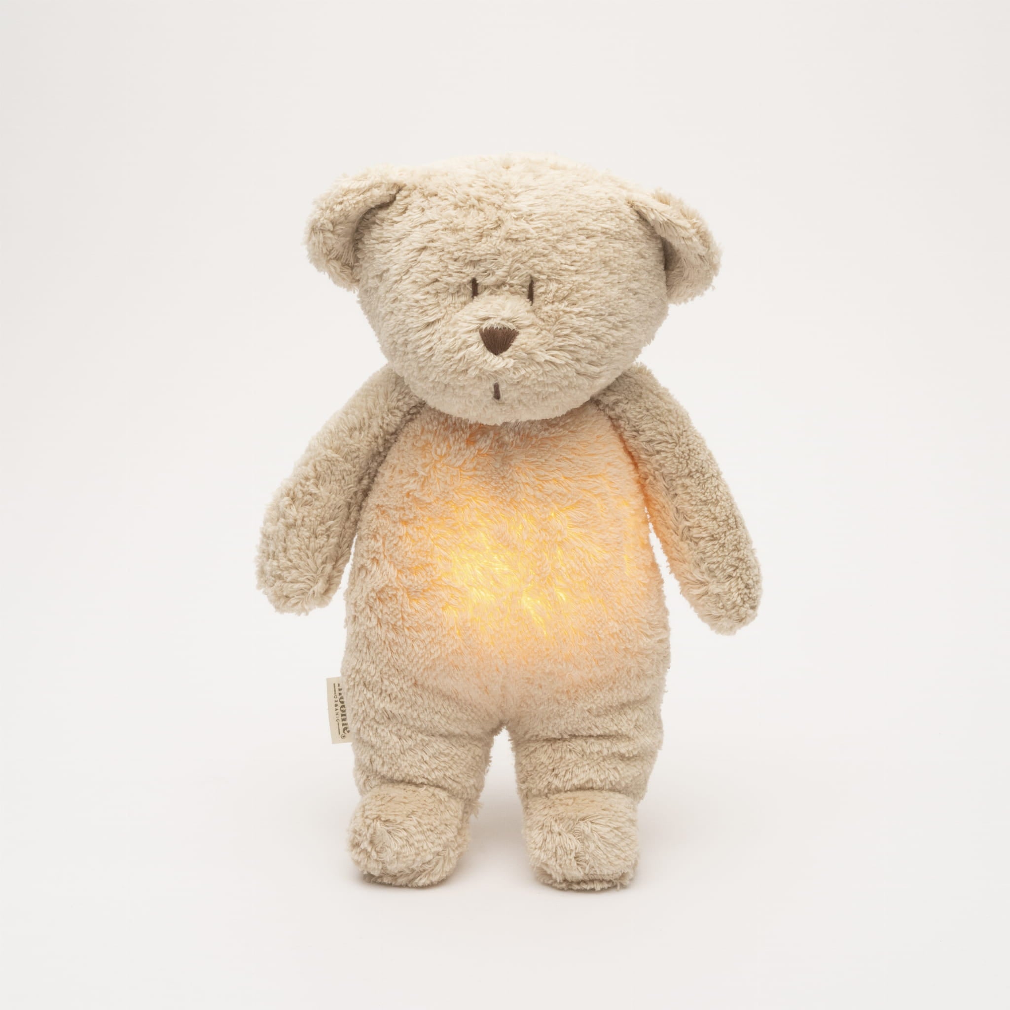 Moonie Organic Humming Bear with Lamp- Sand