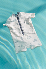 Load image into Gallery viewer, Swim Short Sleeve One Piece- Life Aquatic
