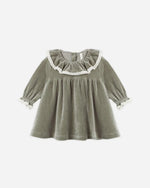 Charger l'image dans la galerie, Velour Baby Dress Spruce
