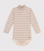 Load image into Gallery viewer, Baby cotton turtleneck long sleeve bodysuit
