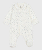Load image into Gallery viewer, Baby Collar Pyjamas with blue Heart Print
