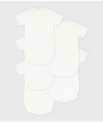 Load image into Gallery viewer, Set of 5 Short-Sleeved Cotton Wrap Bodysuits
