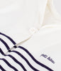 Short Stripy Cotton Playsuit- Sailor Collar