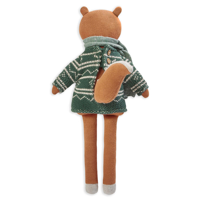 Christmas Knitted Toddler Toy - Squirrel