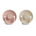 Load image into Gallery viewer, Frigg Rope Silicone Baby Pacifier (Blush/Cream)
