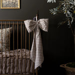 Load image into Gallery viewer, Beige Gingham Fabric Bows
