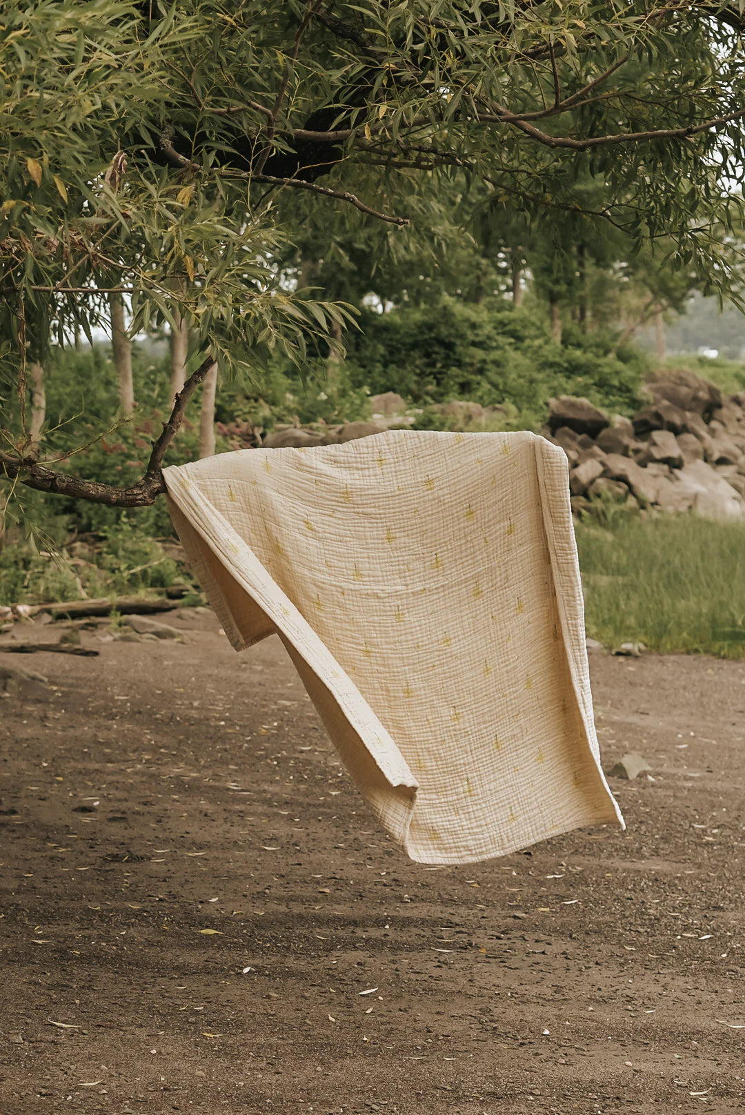 Organic Cotton Muslin Blanket- Goldenrod