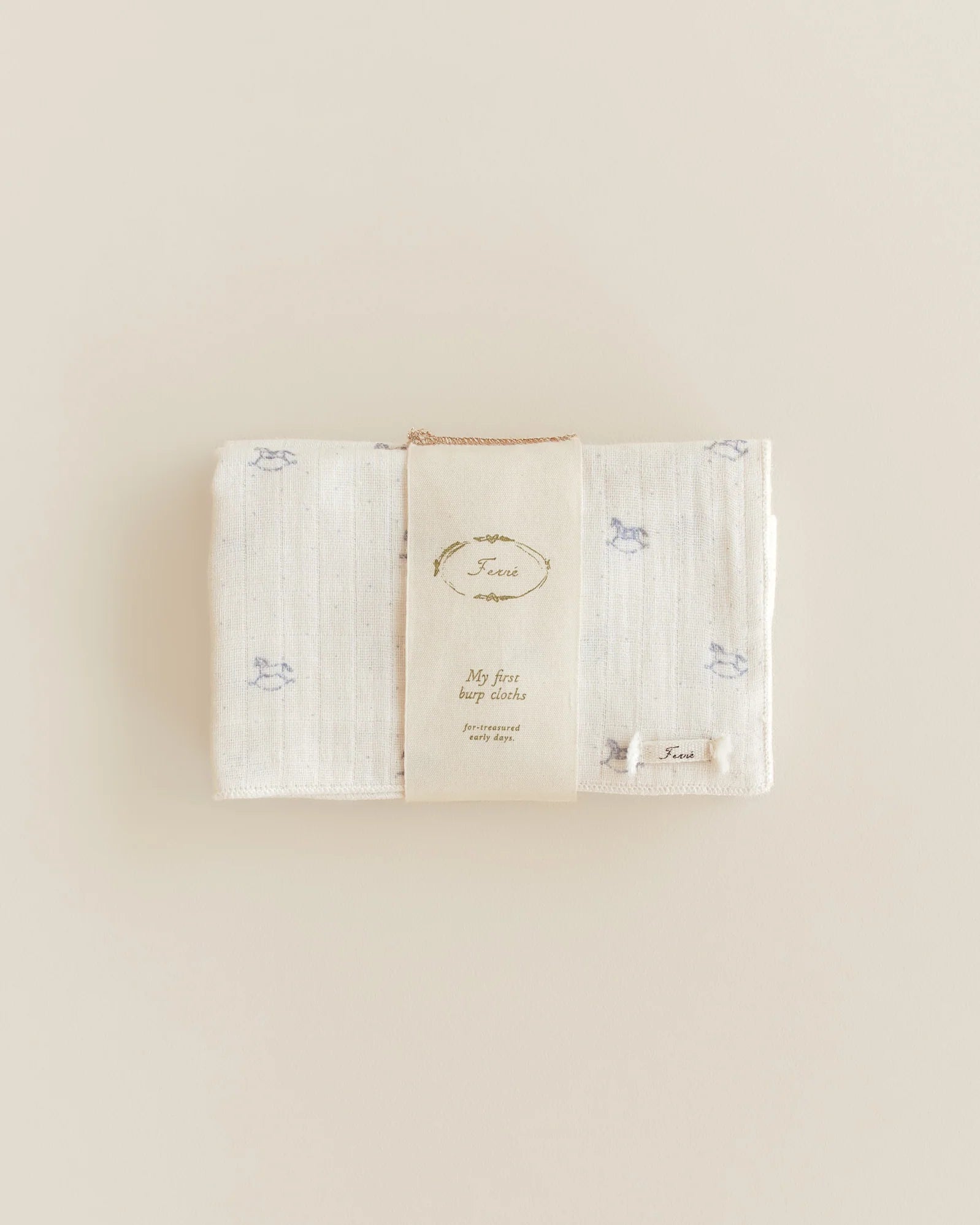 Burp Cloth - Rocking horse (set of 2)