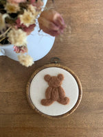 Load image into Gallery viewer, embroidered Wall Art- Bear
