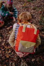 Load image into Gallery viewer, Backpack Medium- Envelope Campfire Orange
