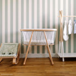 Load image into Gallery viewer, KUMI Bassinet/ Wooden Cradle by Charlie Crane
