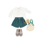 Load image into Gallery viewer, Linen Shorts- Green Lake
