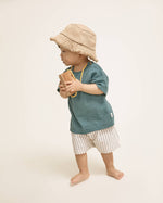 Load image into Gallery viewer, Pocket Cotton Linen Tshirt-Green Lake
