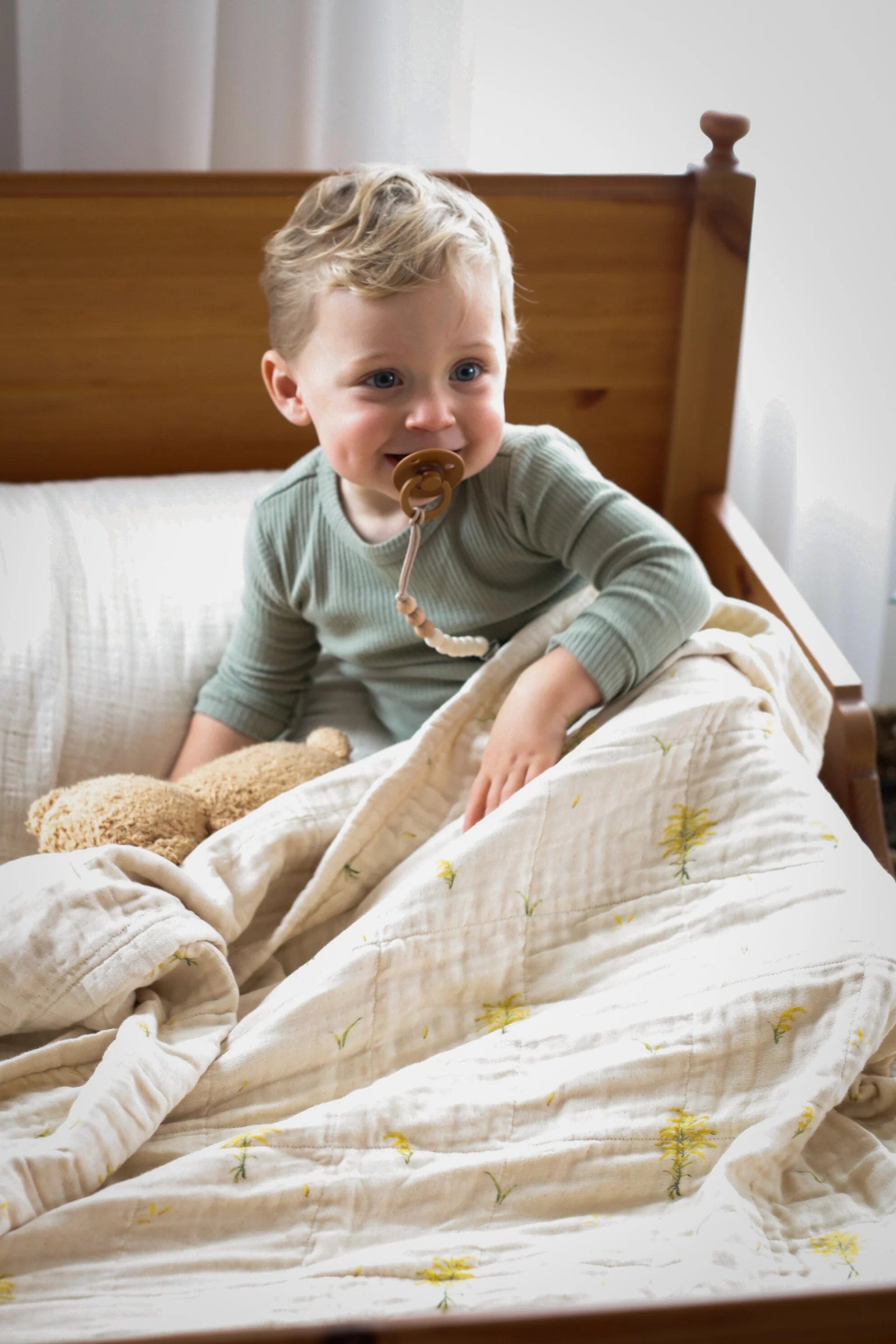 Organic Cotton Muslin Blanket- Goldenrod