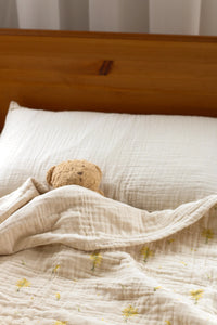 Organic Cotton Muslin Blanket- Goldenrod