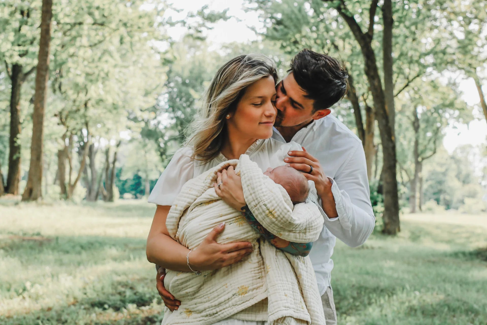 Organic Cotton Muslin Blanket- Goldenrod