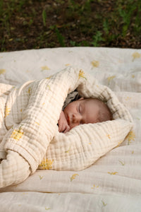 Organic Cotton Muslin Blanket- Goldenrod