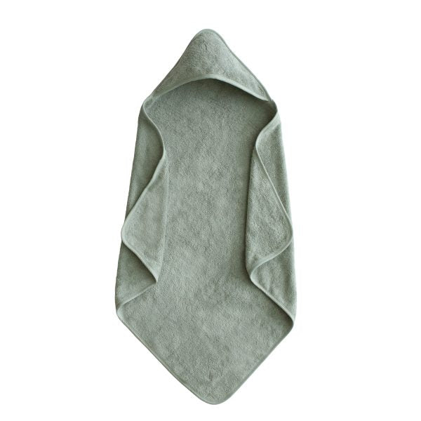 Organic Cotton Hooded Towel- Moss