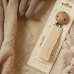 Load image into Gallery viewer, Pacifier clip - Cream Corduroy
