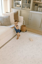 Charger l'image dans la galerie, Padded Reversible Play Mat - Sage Floral &amp; Gingham

