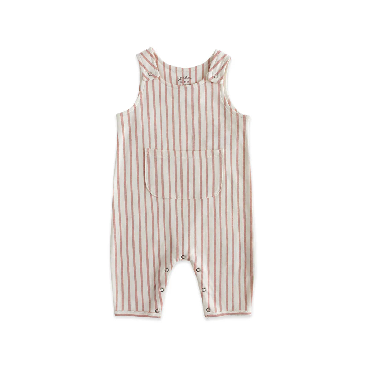 Overall- Stripe Away Peony