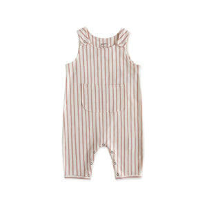 Overall- Stripe Away Peony