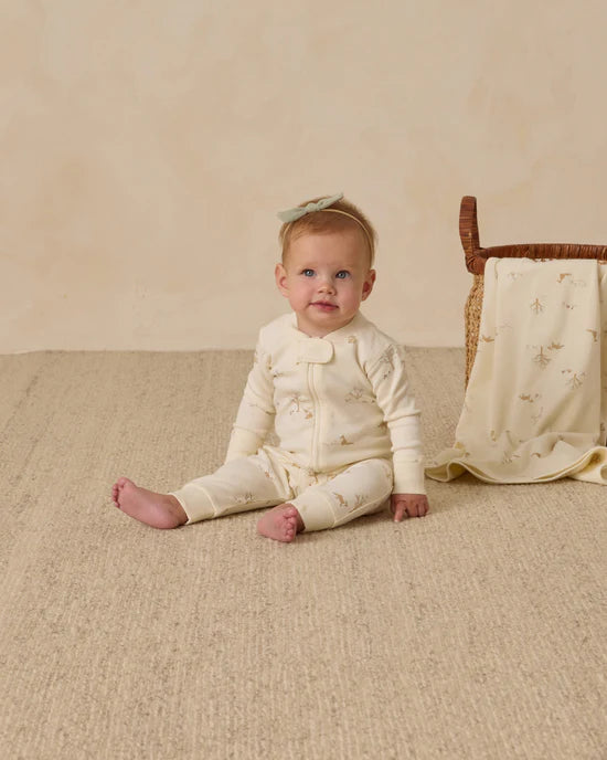 Zip Long Sleeve Sleeper- Fox Land