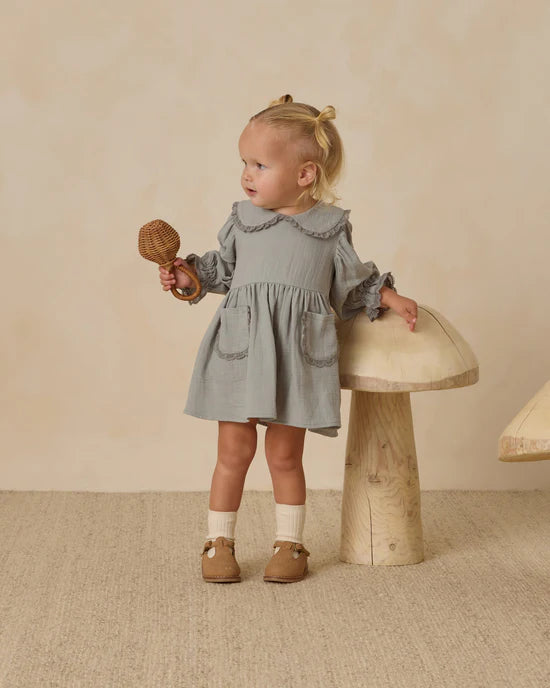 Marisol Dress- Steel Blue